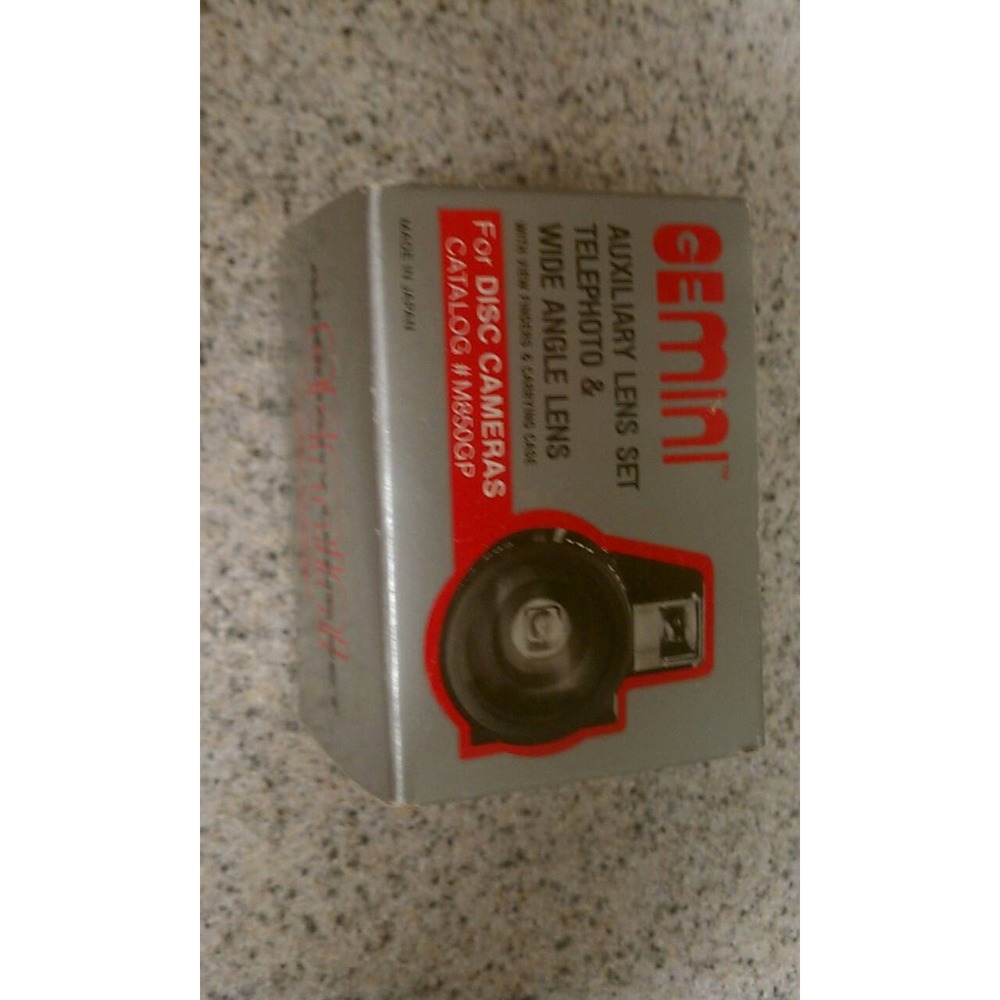 Vintage disc camera telephoto lens
